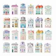 Lenox Spice Village 24-Piece Porcelain Spice Jar Set – Second Edition – Hand-Painted Collectible Jars with Airtight Lids – Vintage-Inspired Kitchen Decor – No Spices or Rack Included
