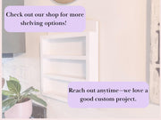 Lenox Spice Rack Shelf | White Handmade Solid Wood Lenox Spice Rack Shelf | for Lenox Village Spice Collectors.