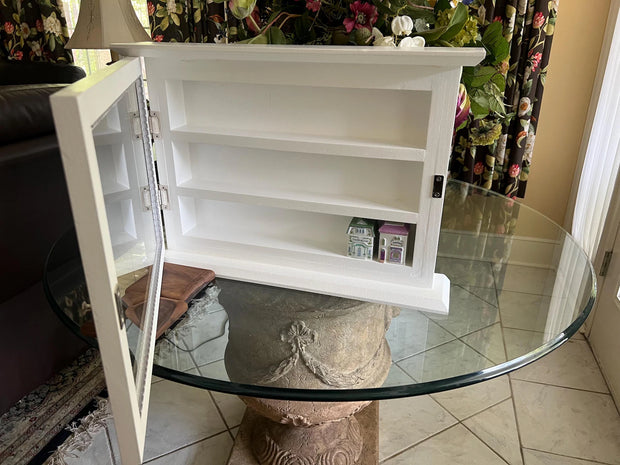 Lenox Spice Village Display Cabinet: Handcrafted Craftsman Style Spice Rack