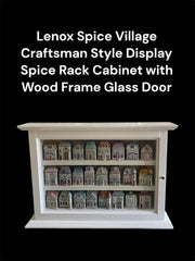Lenox Spice Village Display Cabinet: Handcrafted Craftsman Style Spice Rack