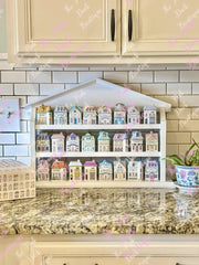 Vintage-Inspired Spice Rack – Lenox Spice Village Style | Countertop Version | Rack Only