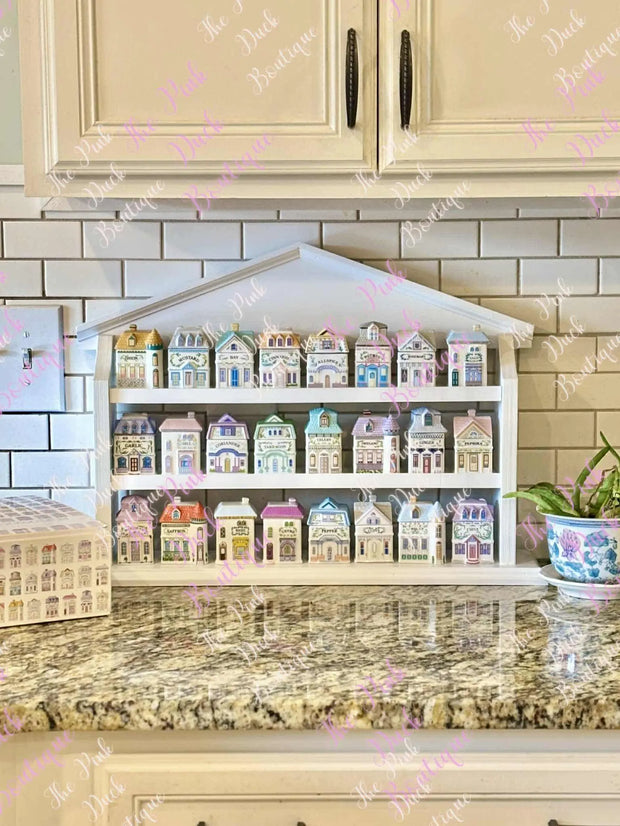Vintage-Inspired Spice Rack – Lenox Spice Village Style | Countertop Version | Rack Only