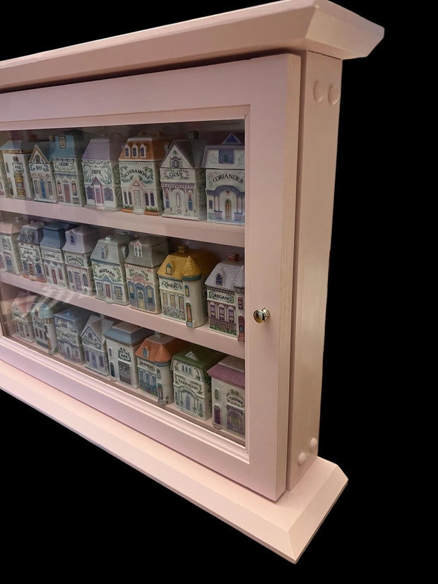 Lenox Spice Village Display Cabinet: Handcrafted Craftsman Style Spice Rack