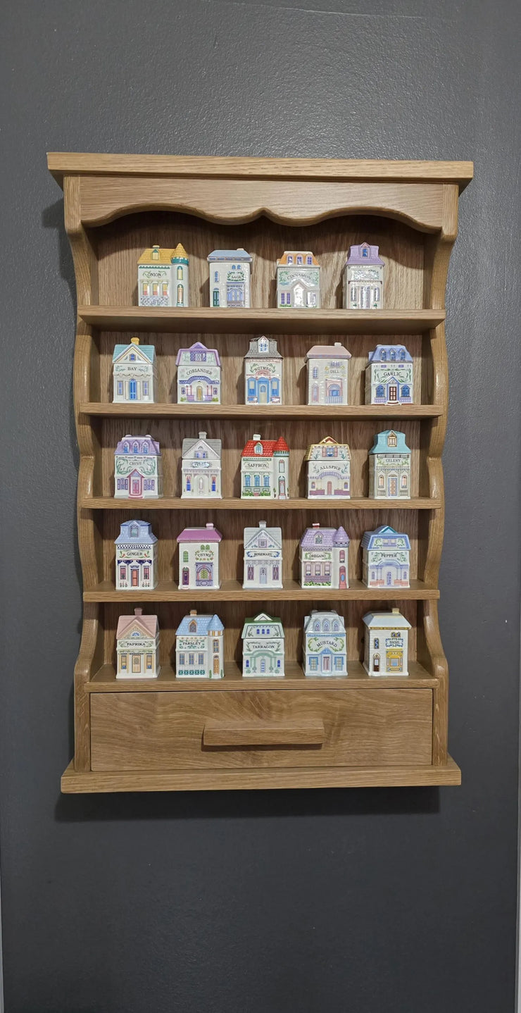 Solid White Oak Shelf (Lenox Second Generation Spice Jars)