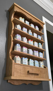 Solid White Oak Shelf (Lenox Second Generation Spice Jars)
