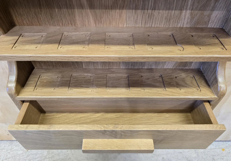 Solid White Oak Shelf (Lenox Second Generation Spice Jars)