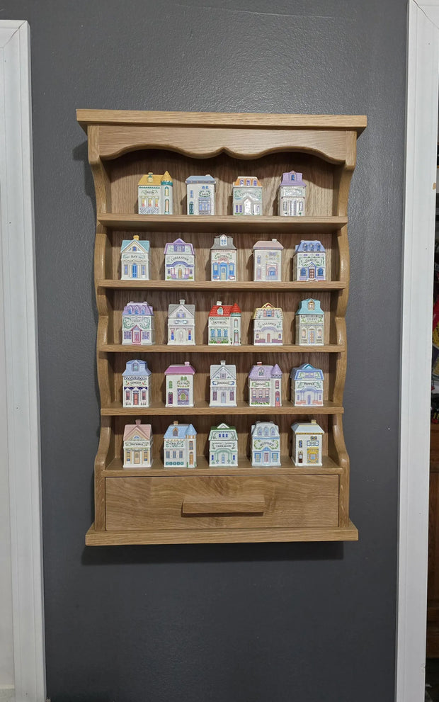 Solid White Oak Shelf (Lenox Second Generation Spice Jars)