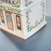 Vintage Lenox Spice Village Paprika Spice Jar Fine Porcelain 1989