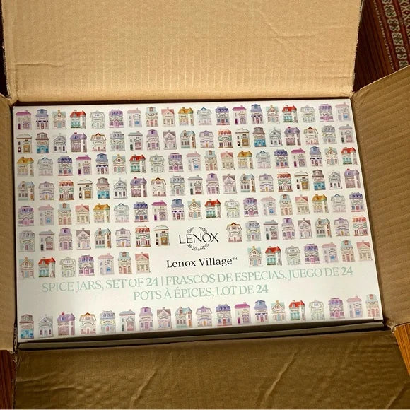 NIB 2024 Lenox Spice Village Houses 24 Piece Jar Full Complete Collection Set