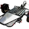 ALPHA SPORT SINGLE RIDE-UP FOLDING MOTORCYCLE TRAILER