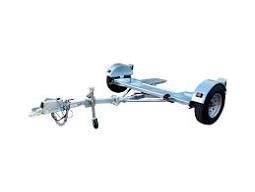 GALVANIZED STOW AND GO FOLDING CAR TOW DOLLY WITH SURGE BRAKE RV TRAILER 4900 LB